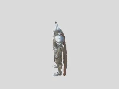 Fantasy Knight Character Low-poly 3D model