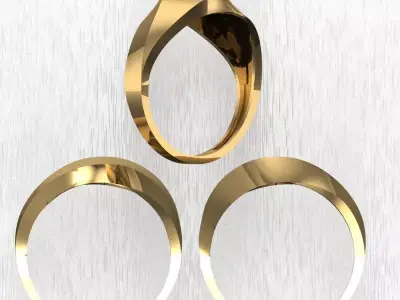 gold ring 3D print model