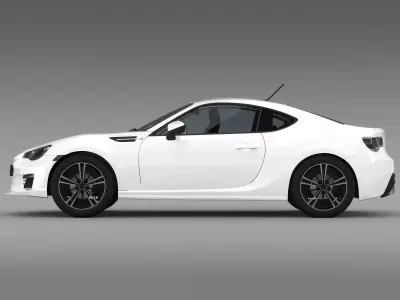 Subaru BRZ ZC6 2012 3D model