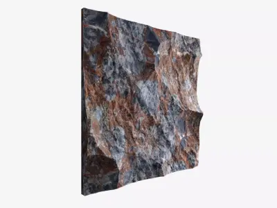 484-RockPanel rock texture 3D model
