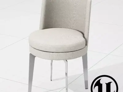 Flexform Feelgood Dining Chair UE4 Low-poly 3D model
