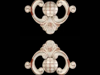 Classic carved 078 3D model