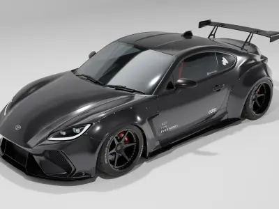 Toyota GR86 Adro Bodykit by Rention Textured 3D Blender FBX OBJ  3D model