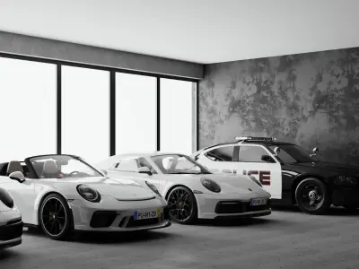 Garage Interior design 3D model