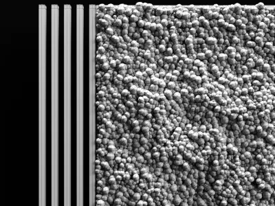 Vertical garden and planks 3D model