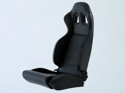 Car racing seat 3D model
