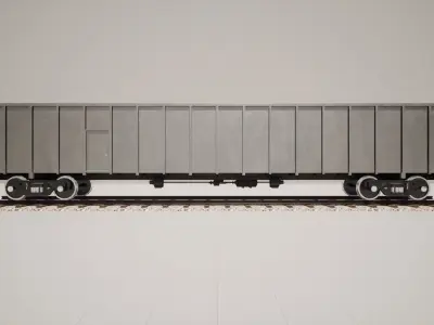 Animated game-ready GondolacarV0L Low-poly 3D model