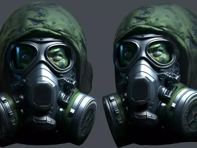 Helmet 3d model military combat Military Low-poly 3D model 3