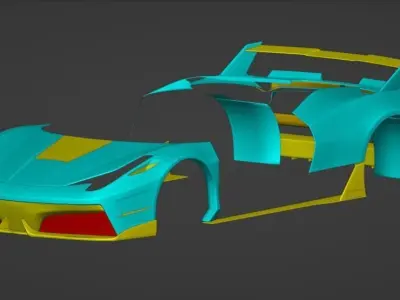 Ferrari 458 Italia F142 Misha Design Bodykit 3D model