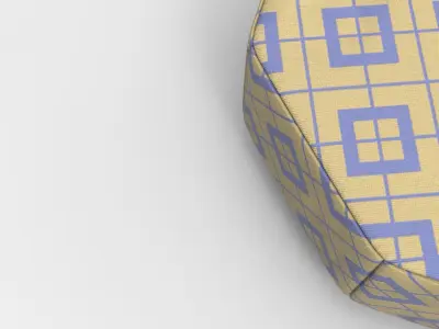 Eig Pouf Low-poly 3D model