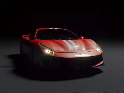 Ferrari 488 3D model