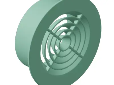 Plastic Round Air Conditioning Vent Toy 3D model