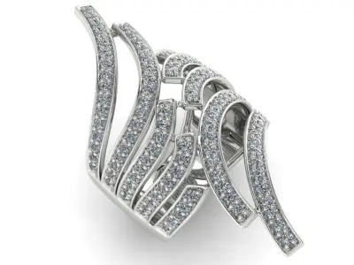 light weight gold diamond rings-C111116SKCH2026059-wt-10-15 3D print model