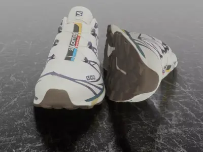 SALOMON S-LAB XT6 3D SHOES Low-poly 3D model