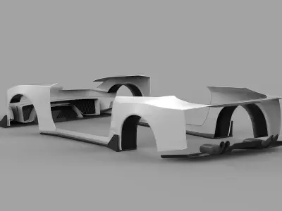 Nissan S15 Khyzyl Saleem Bodykit 3D model