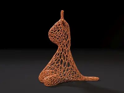 Giraffe figurine 3D print model