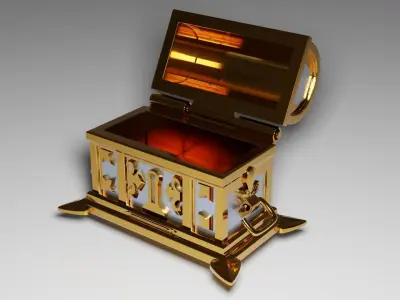 Jewelry Box Luxurious Chest With Openable Lid Genshin Impact 3D print model