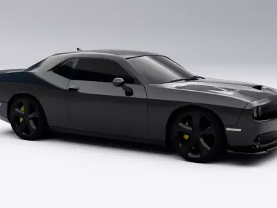 Dodge Challenger SRT Hellcat Low-poly 3D model purchase