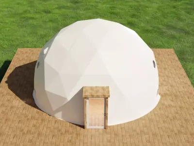 Geodesic dome 3D model