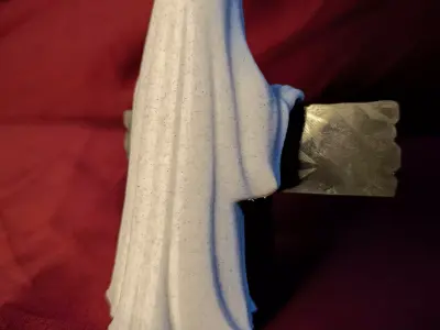 Halloween Ghost with Wooden Sign 3D print model