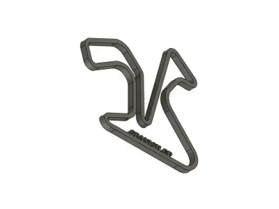 2025 Spanish MotoGP Racing Track 3D print model