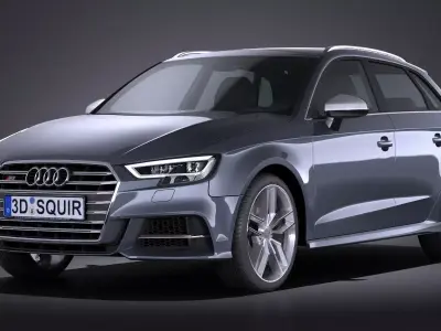 Audi S3 2017 5-door 3D model