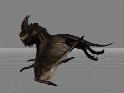 bats v1 Low-poly 3D model