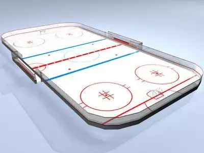 Hockey field 3D model