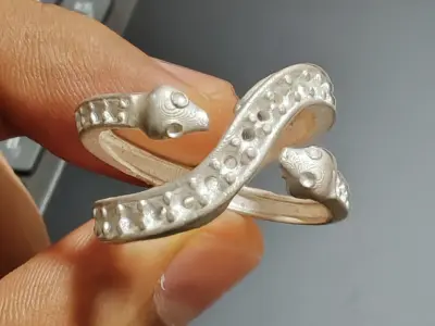 Anillo vibora Free 3D print model