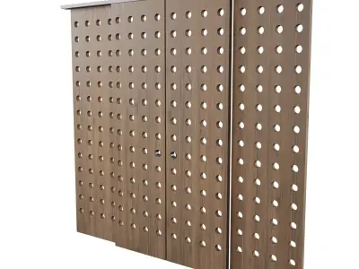 sliding door partition 3D model