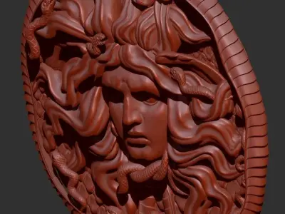 Medusa Gorgon  Head  3D print model