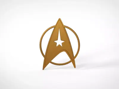 star trek logo Free 3D model