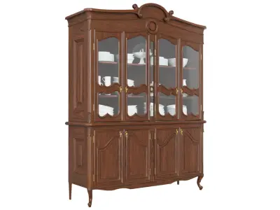 Classic style display cabinet 1400 3D model