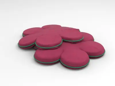 Daisy Pillow 3D model