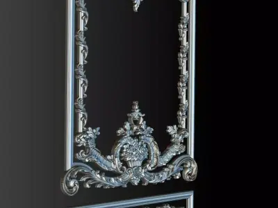 Ornamental Relief CNC Model for Wooden Doors and Wall Panels 3D print model