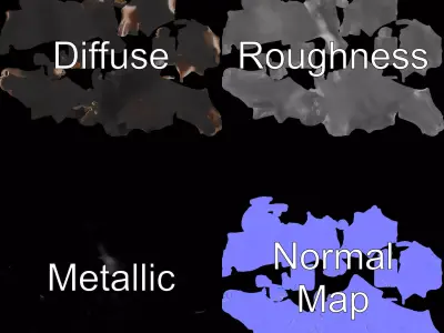 Black Labrador model pack Low-poly 3D model