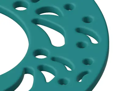 Plastic Bike Brake Disc Toy 3D model