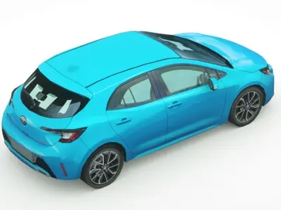 Toyota Corolla XSE Hatchback 2019 Low-poly 3D model