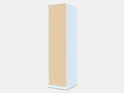 PAX Add-on corner unit with 4 shelves 10 Low-poly 3D model