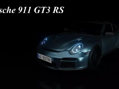 Porshe 911 GT3 RS 3D model 3D model