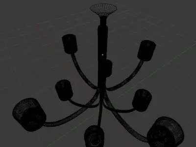 chandelier with walls 3D model
