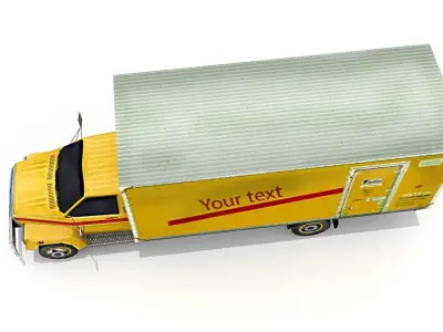 Moving Truck Low-poly 3D model