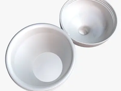 Kids White Bottle Model 3D model