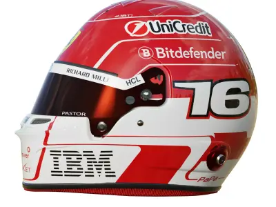 F1 Charles Leclerc Helmet 2025 3D model