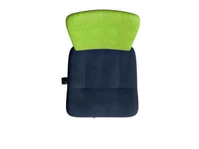 Green Blue Perforee Fabric Office Chair 3D model