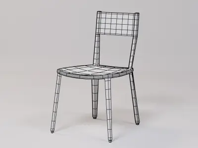 Cafe Chair 47x53x80 Low-poly 3D model