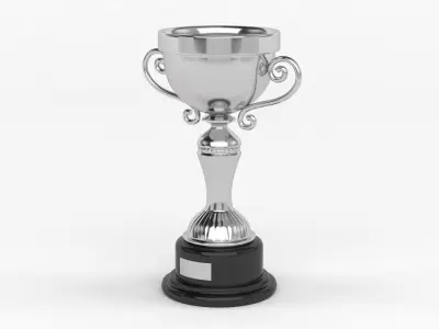Cups Trophy 3D model 2