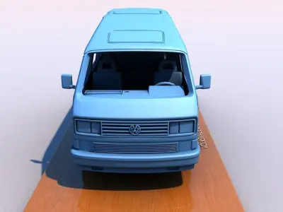 VOLKSWAGEN T3 DEHLER PROFI CAMPER 1989 3D print model