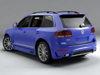 Volkswagen Touareg R50 Low-poly 3D model