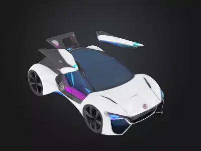 futuristic car 3D print model